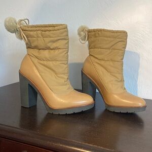 Kate Spade Faux Fur Pom/Pom Booties